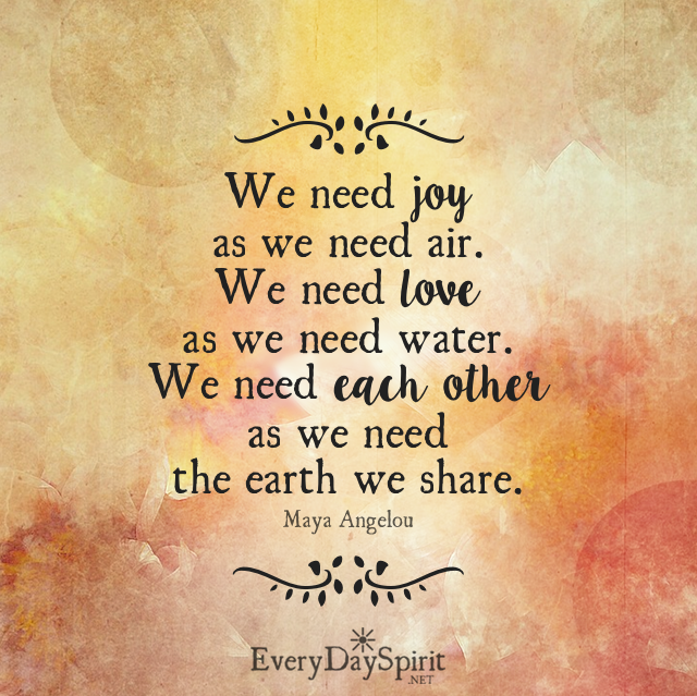 we need joy